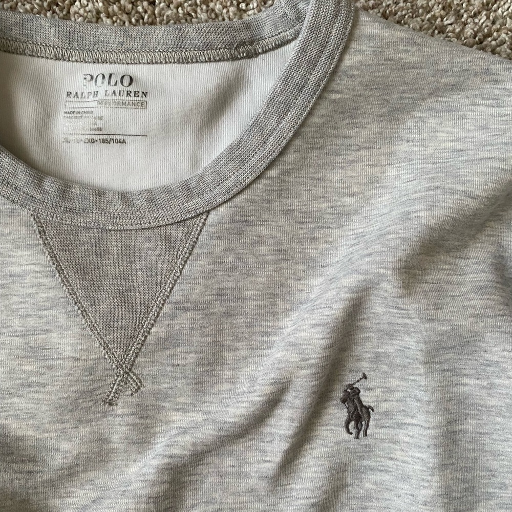 Men’s Polo Crew Neck Sweatshirt
